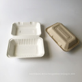 Bagasse Container 9x6 1000ml Lunch Box food clamshell